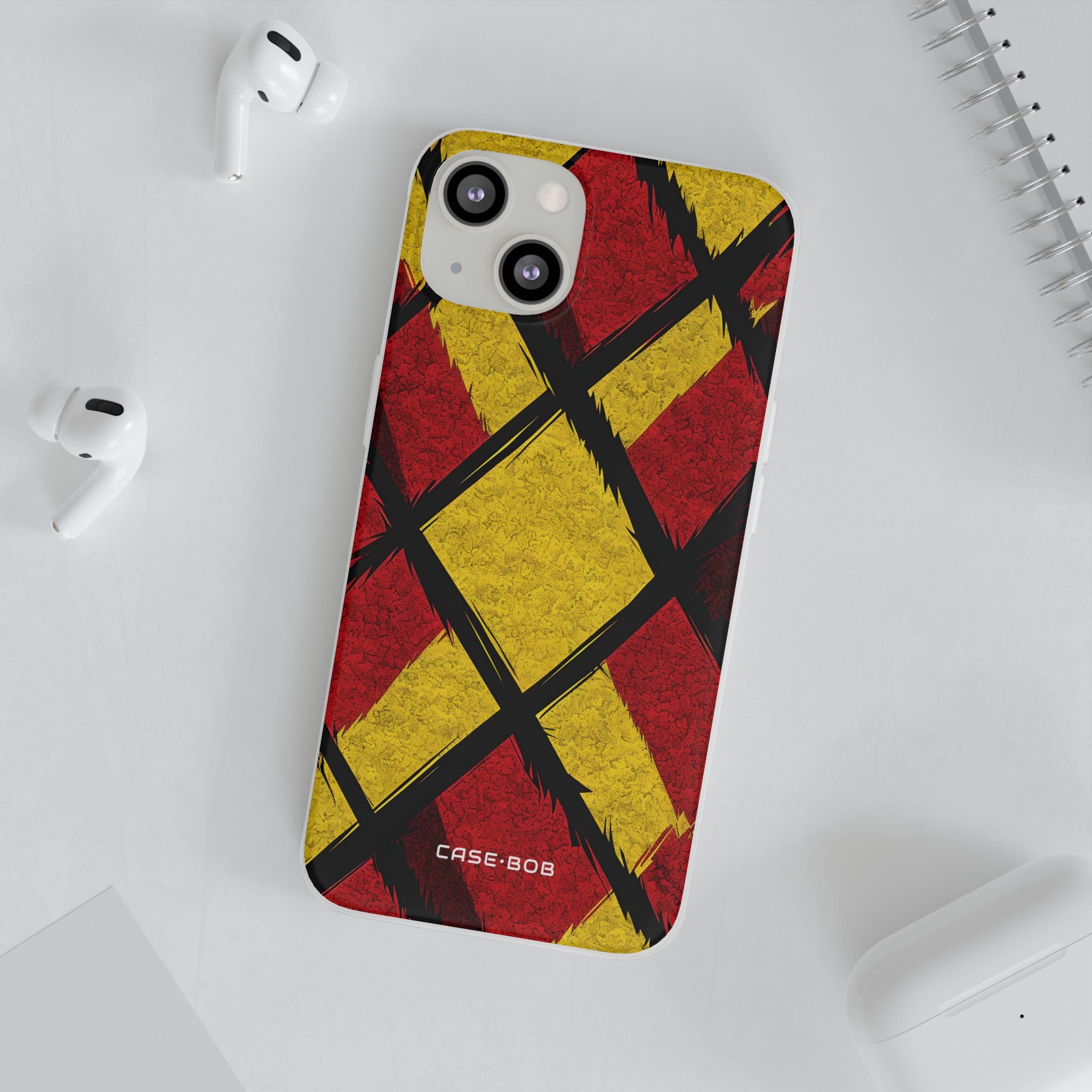 Cracked Diamond Grid iPhone 13 - Soft Case
