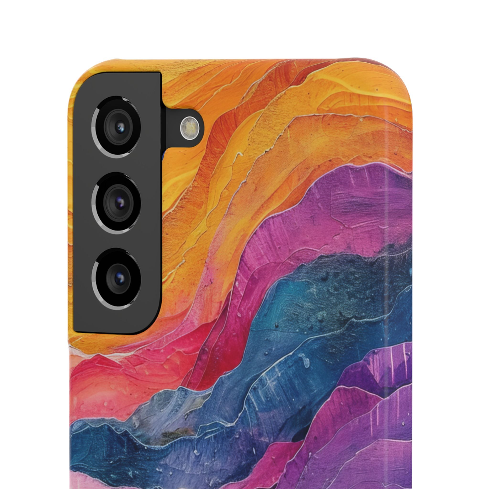 Vibrant Abstract Waves - Slim Samsung S22 Phone Case