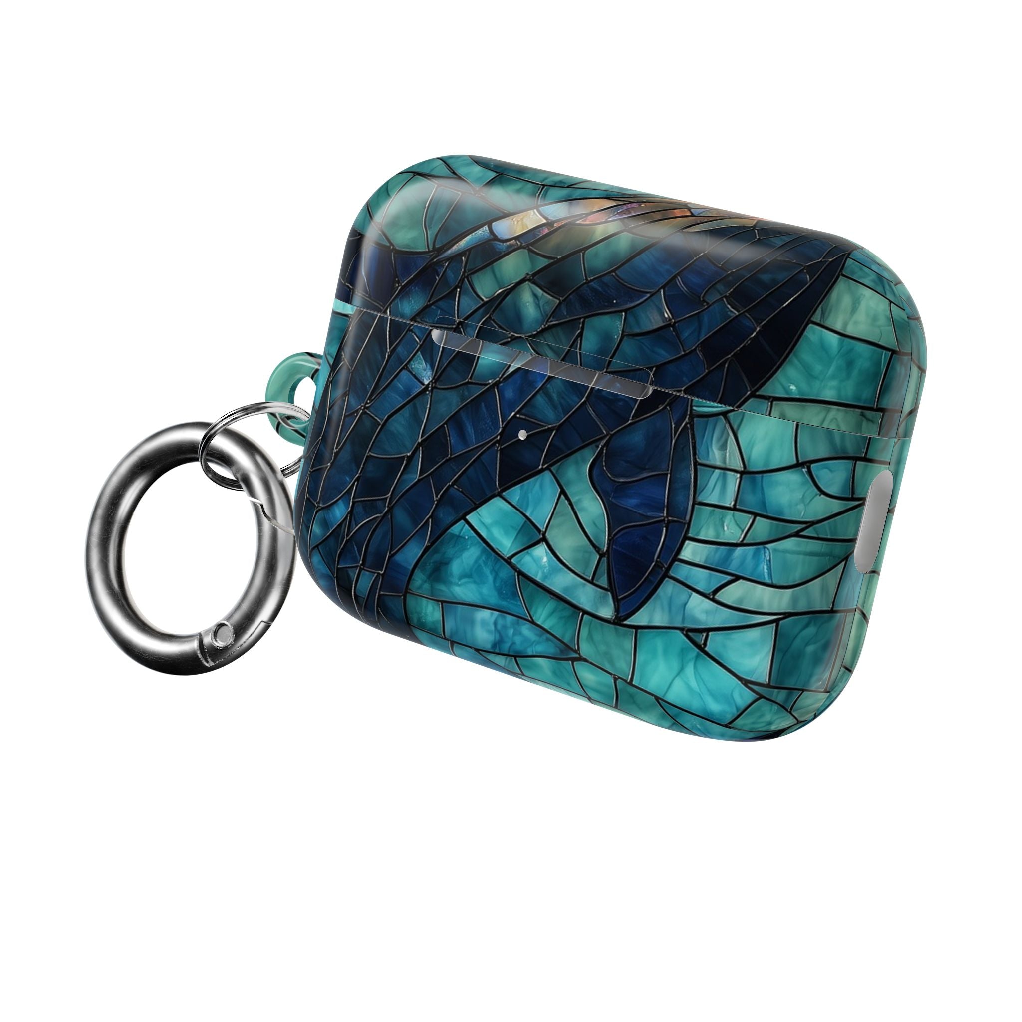 Blue Whale Mosaic - AirPods Case