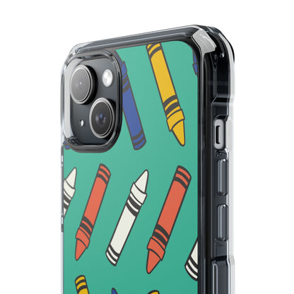Crayons Dance Playfully iPhone Case - Impact