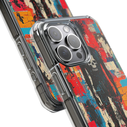 Spiky Skull Silhouette iPhone 15 Pro Max Case - Impact