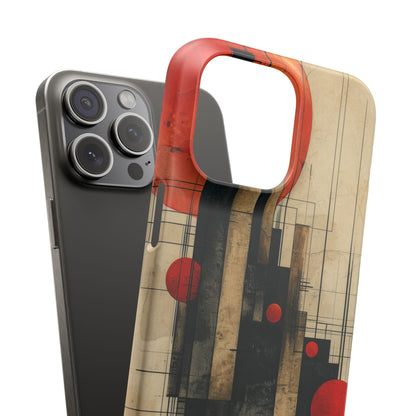 Vintage Geometric Harmony iPhone 15 - Slim Phone Case