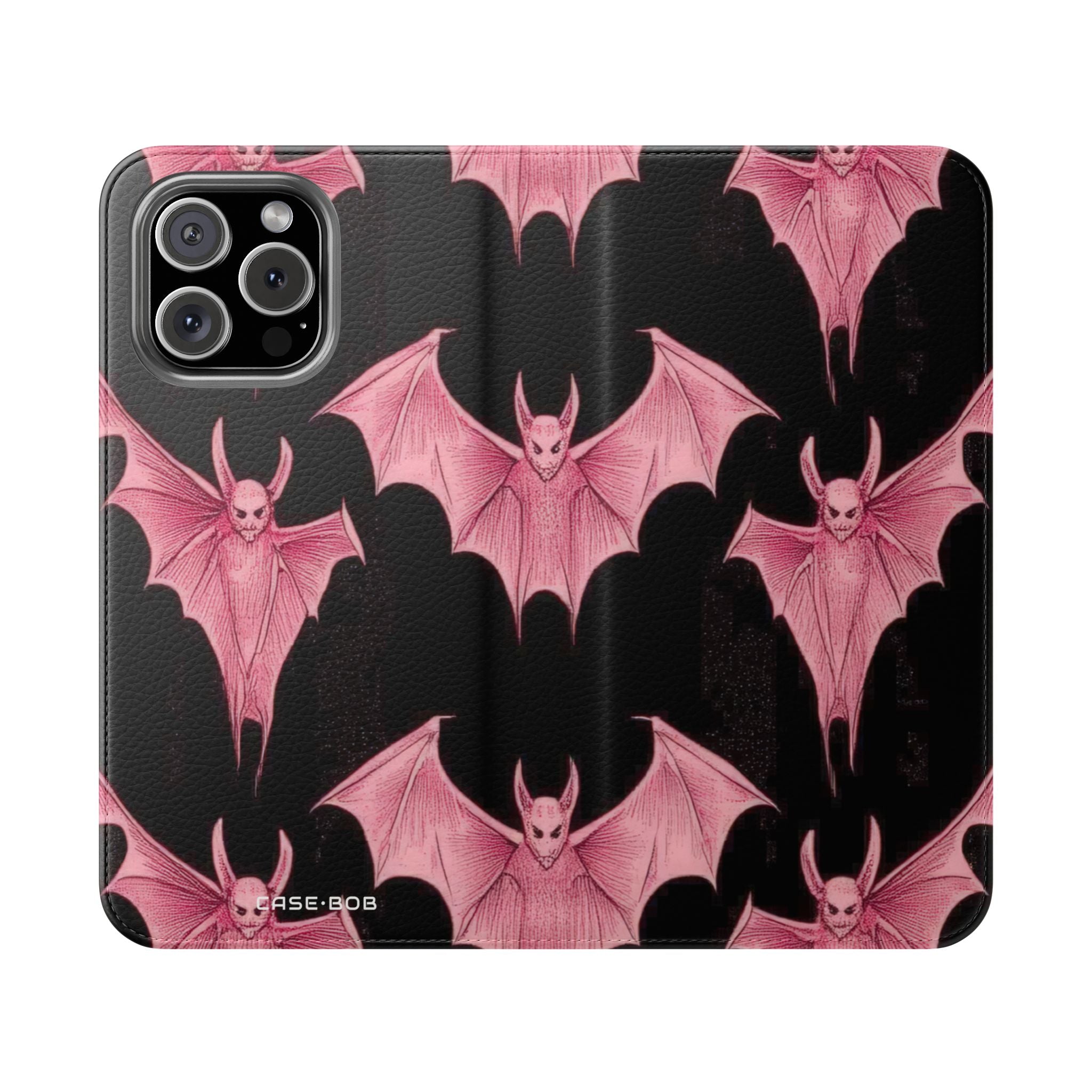 Pink Batwave - iPhone 16 Max Case - Wallet