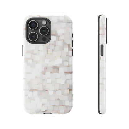 White Abstract Background - Protective Phone Case