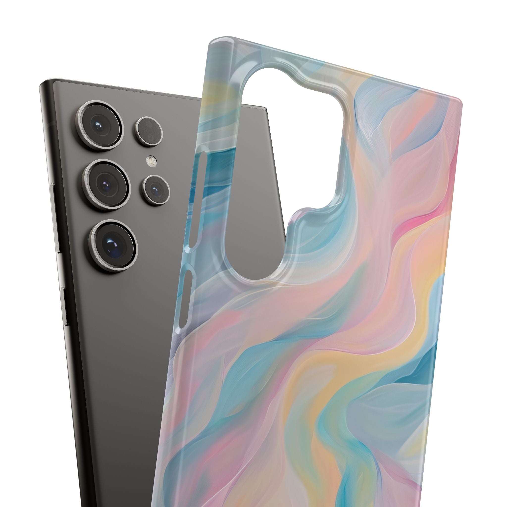 Dreamy Pastel Swirls - Slim Samsung S24 Phone Case