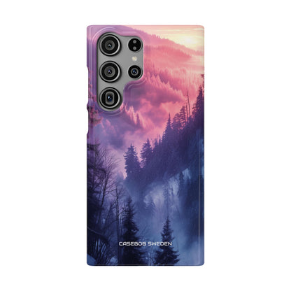 Misty Forest Serenity - Slim Samsung S23 Phone Case