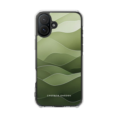 Gradient Emerald Drift iPhone 16 - Clear Impact Phone Case