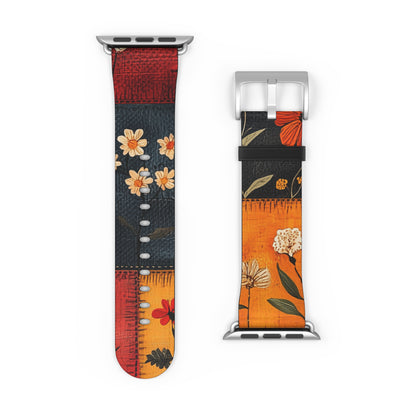 Patchwork Blooms - Watch Band