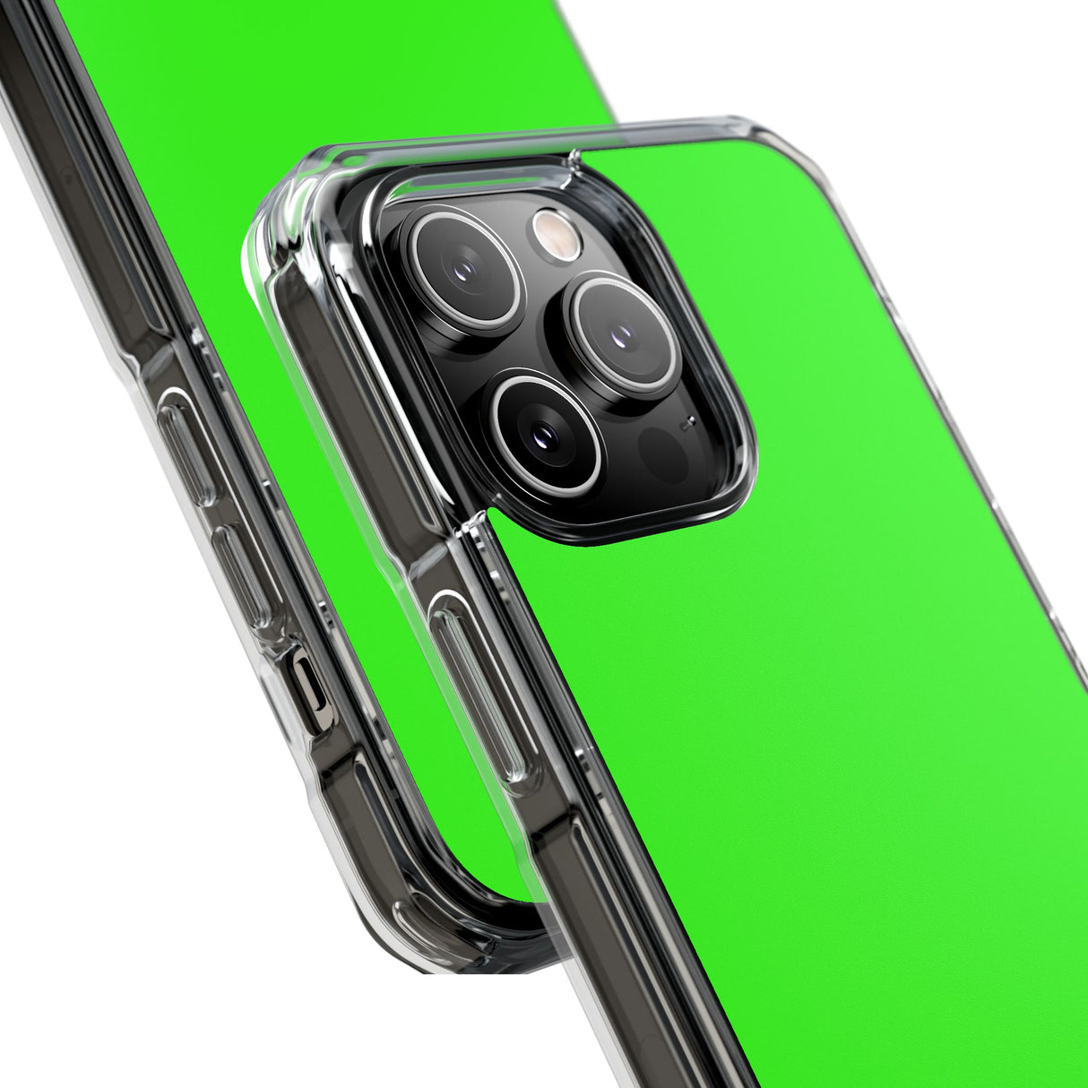 Neon Green | Phone Case for iPhone (Clear Impact Case - Magnetic)