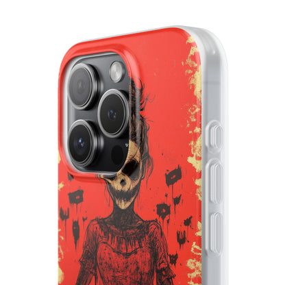 Haunting Scarlet Descent iPhone 15 - Flexi Phone Case