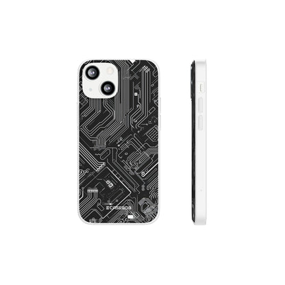 Cyber Circuitry Art | Flexible Phone Case for iPhone