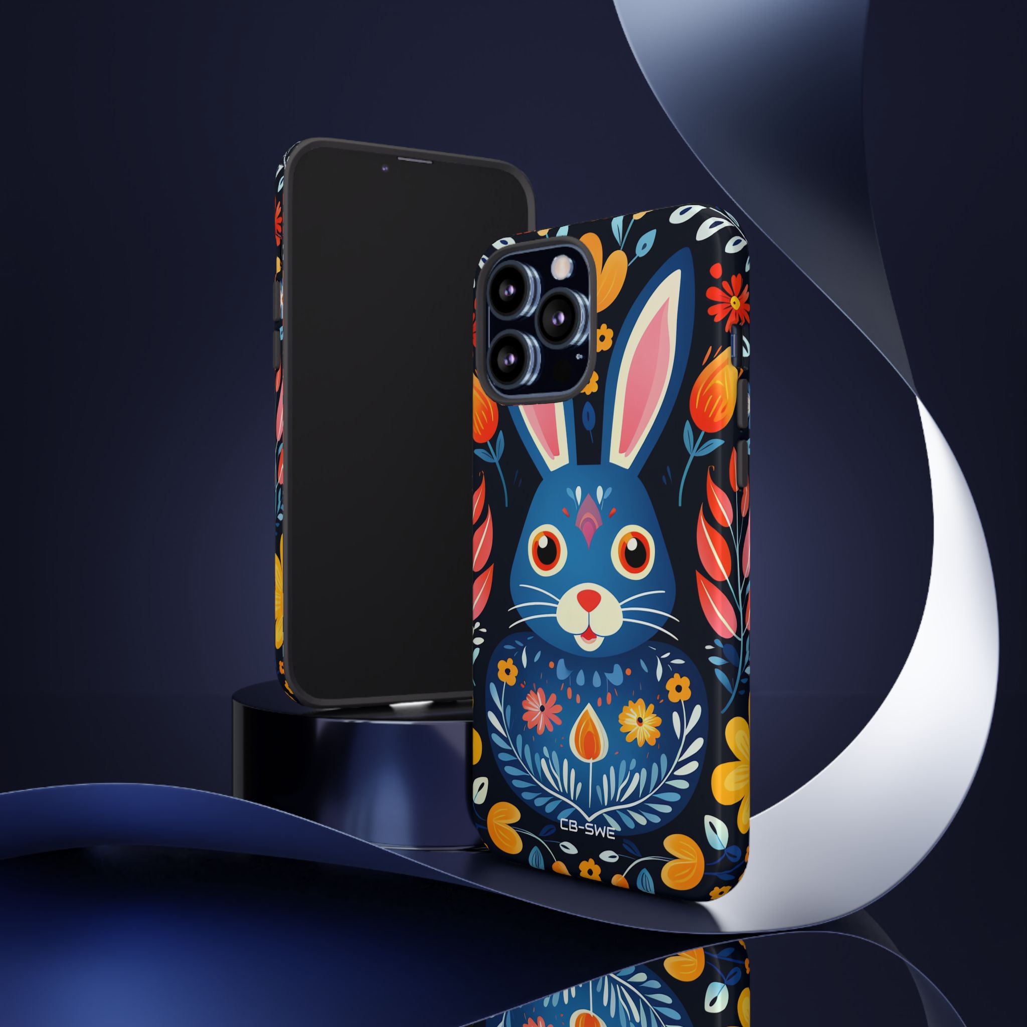 Bunny Jumps Joyfully - iPhone Case