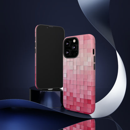 Pink Gradient Mosaic - Protective Phone Case