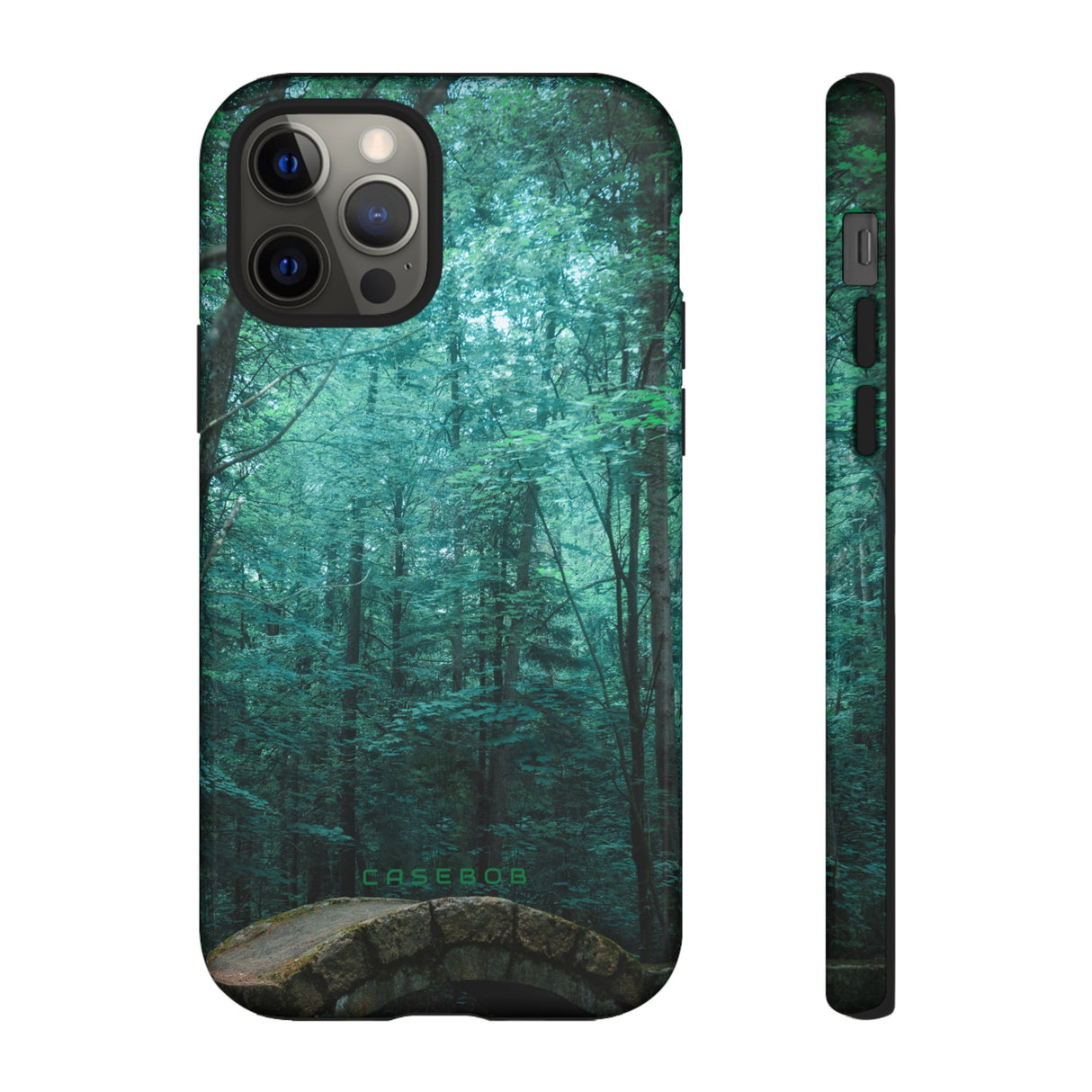 Mystical Forest with Stone Bridge - Protective Phone Case