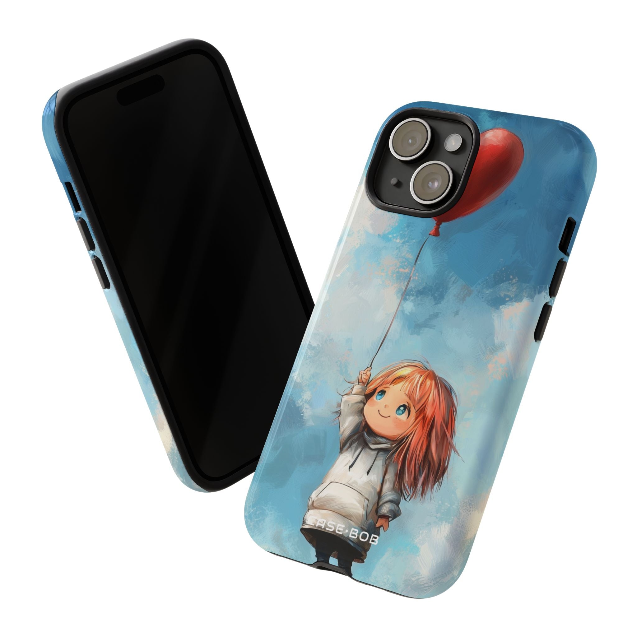 Heart Balloon Whimsy iPhone 15 Case - Tough