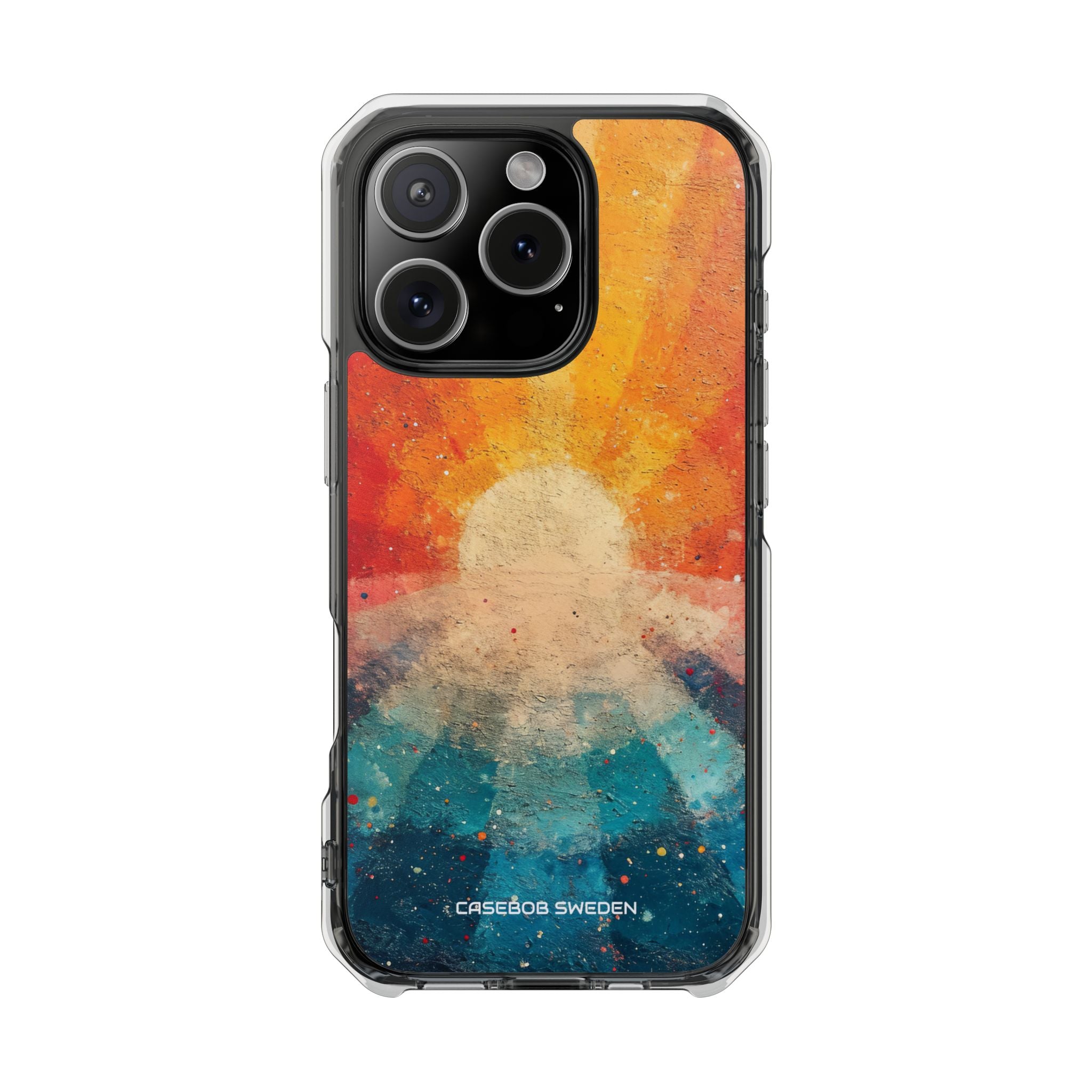 Sunburst Energy - Clear Impact iPhone 16 Phone Case