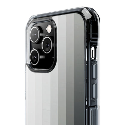 Silver Gradient Stripes iPhone 14 - Impact Clear+