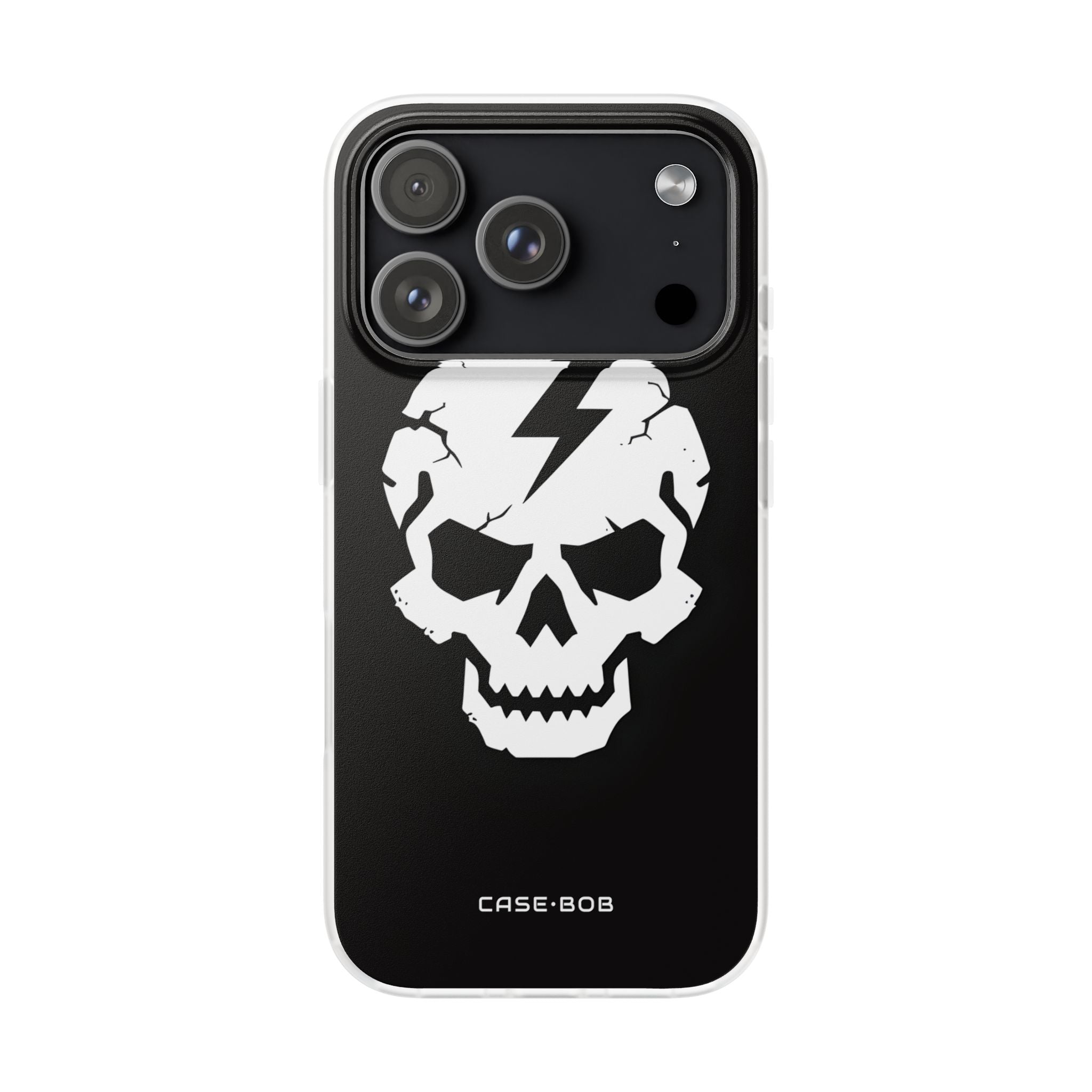 Lightning Skull iPhone 17 Pro Case - Soft