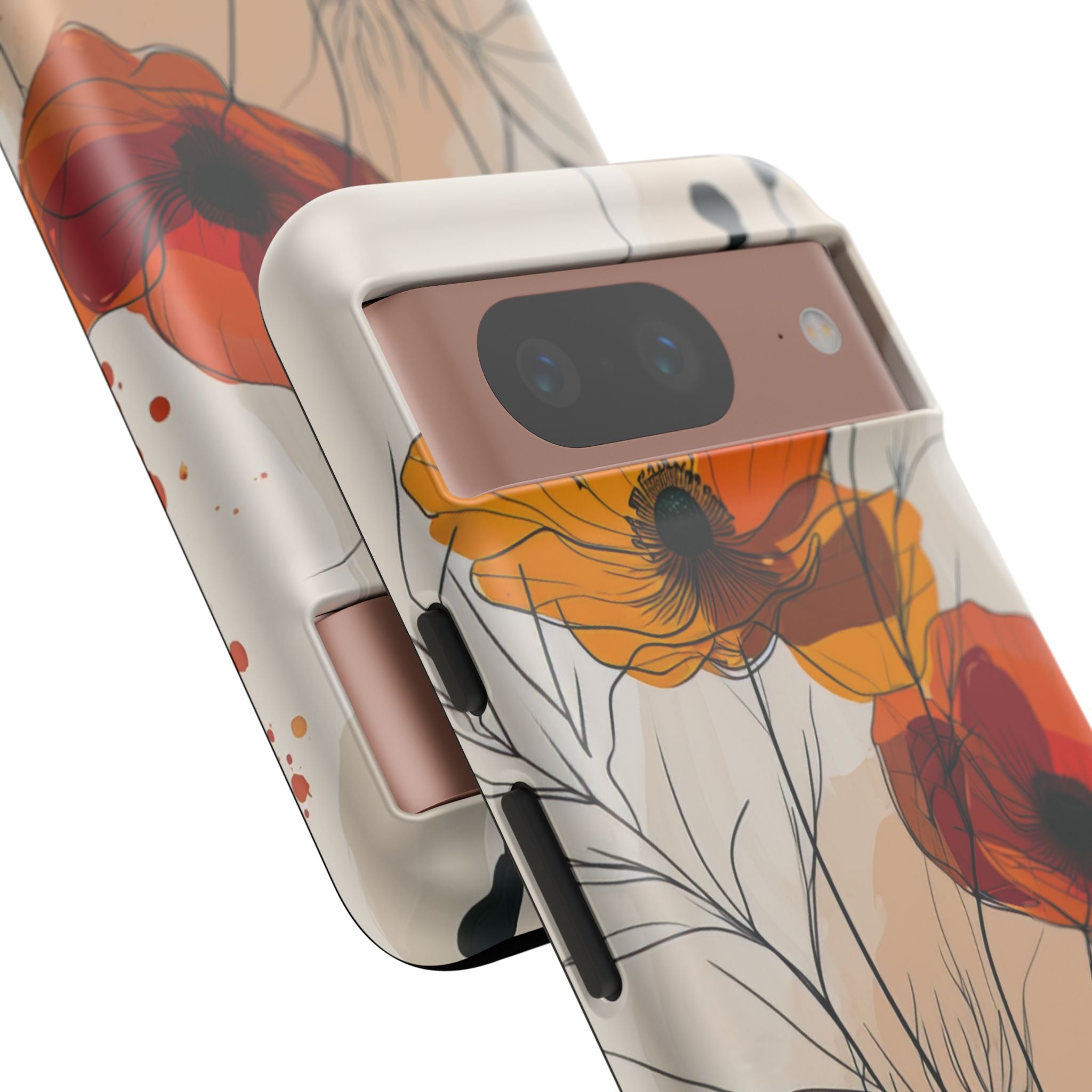 Fiery Floral Abstraction - Phone Case for Google Pixel