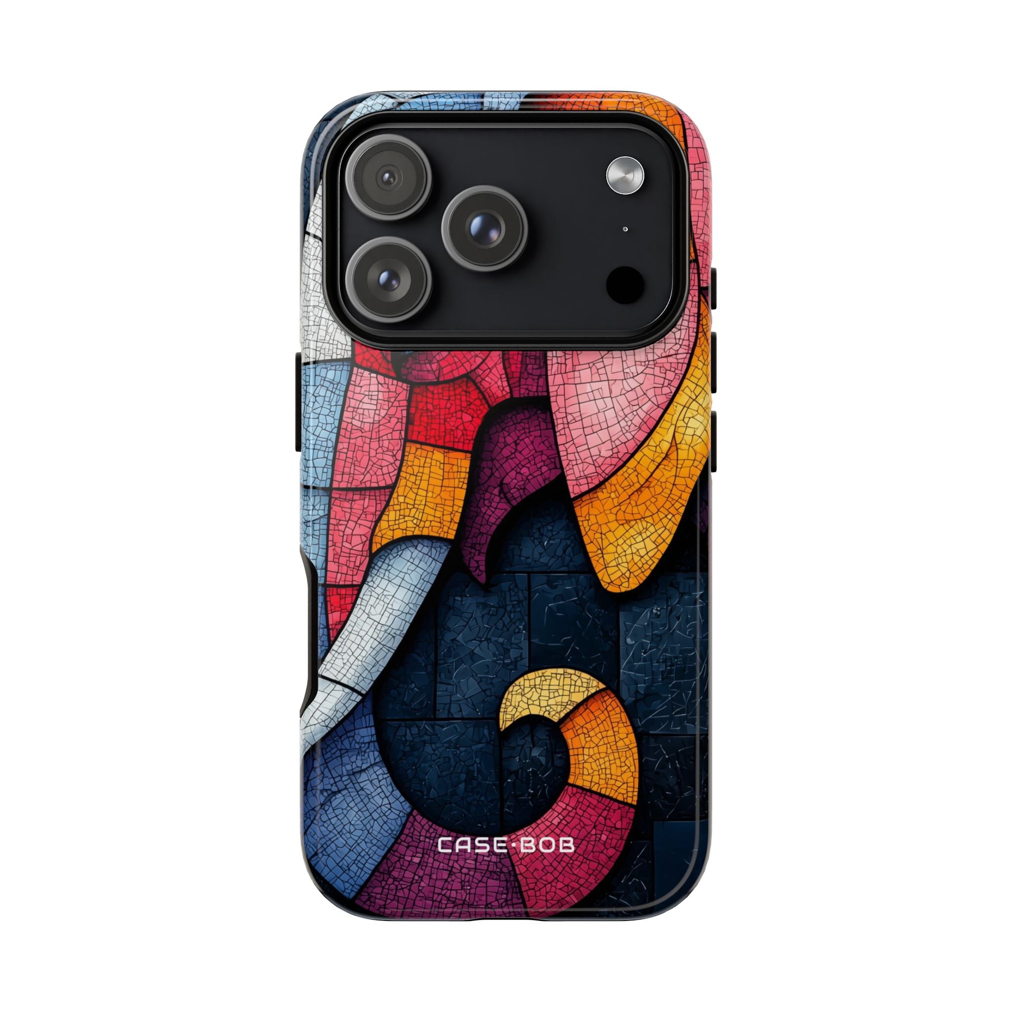 Elephant Mosaic iPhone 17 Pro Case - Tough