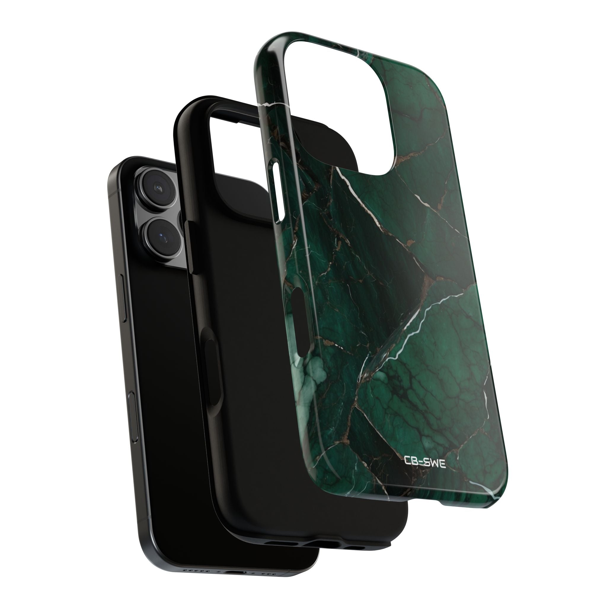 Emerald Veins Flow - iPhone Case