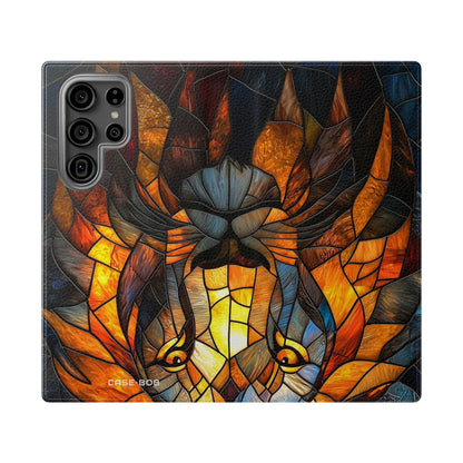 Flame Lion - Samsung S23 Ultra Case - Wallet