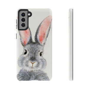 Watercolor of Fluffy Rabbit - Protective Phone Case