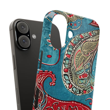 Vintage Paisley Elegance iPhone 16 - Slim Phone Case