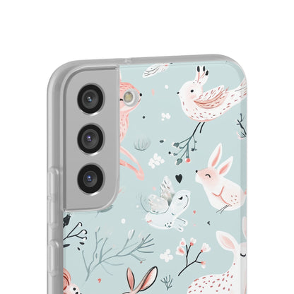 Whimsical Bunny Blossom - Flexi Samsung S22 Phone Case