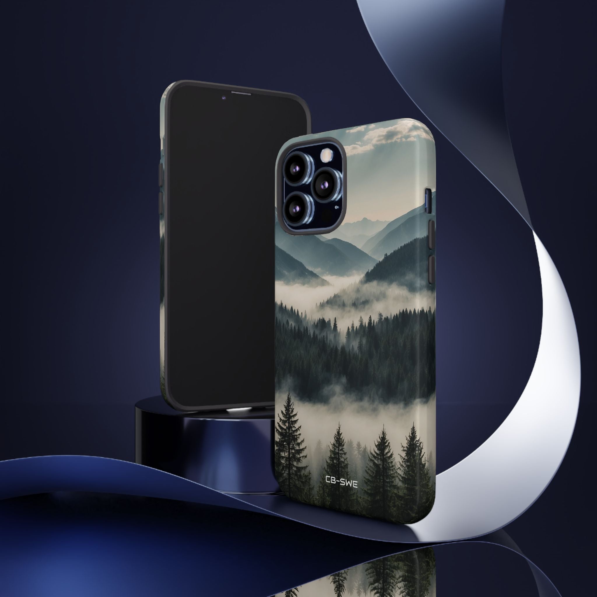 Misty Forest Embrace - iPhone Case
