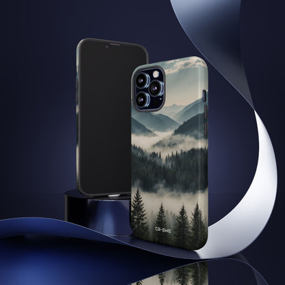 Misty Forest Embrace - iPhone Case