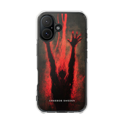 Gothic Crimson Ascension iPhone 16 - Clear Impact Phone Case