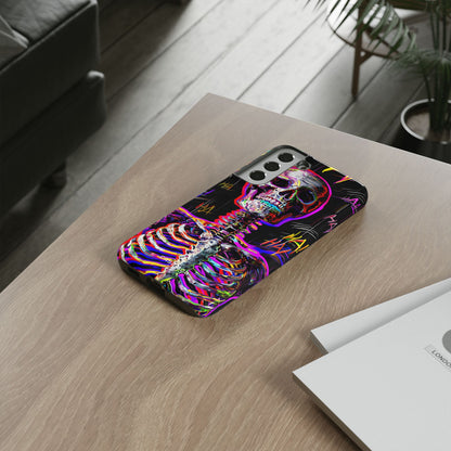 Neon Skeleton Laugh Samsung S22 Plus Case - Tough