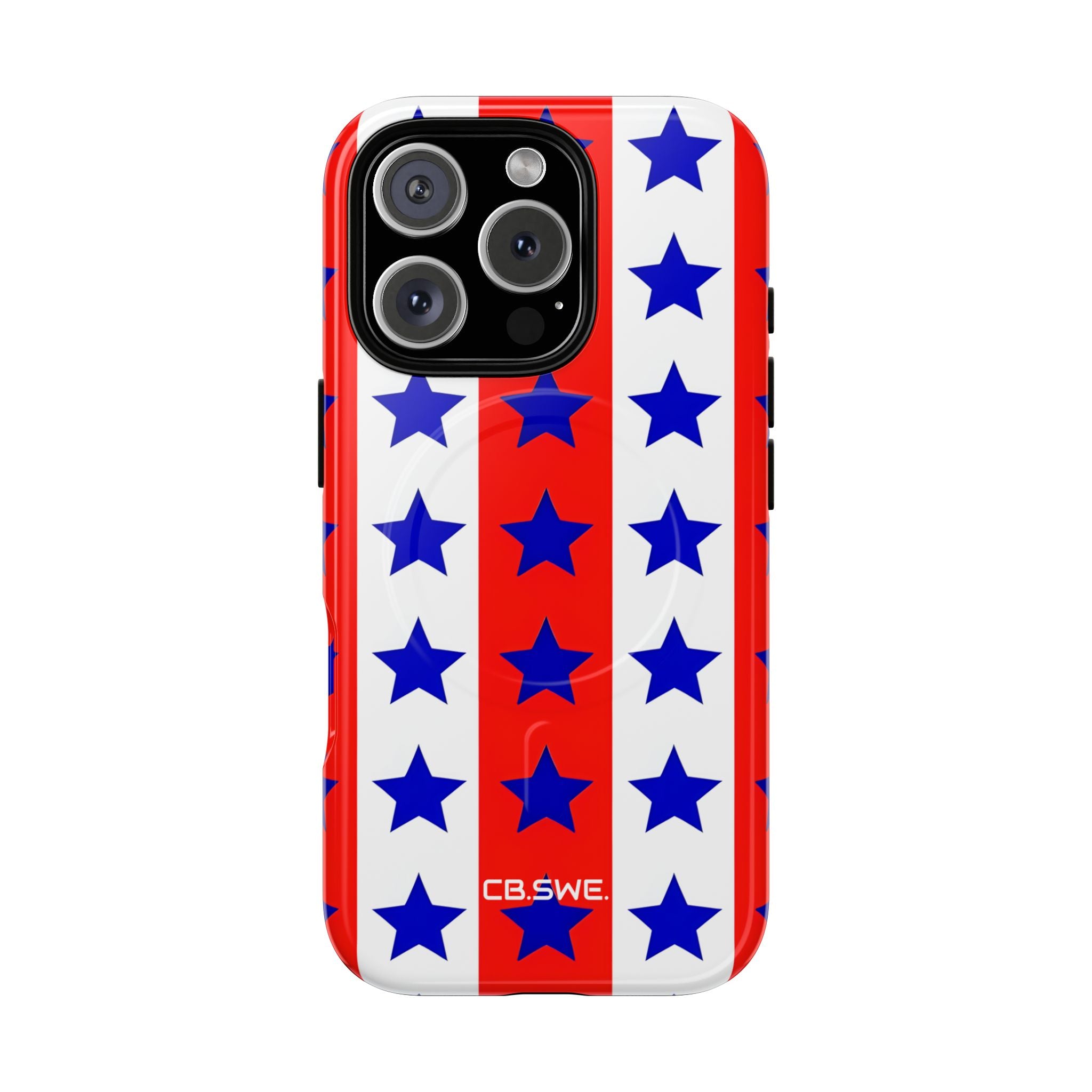 Patriotic American Flag Inspired Seamless iPhone 16 - Tough+