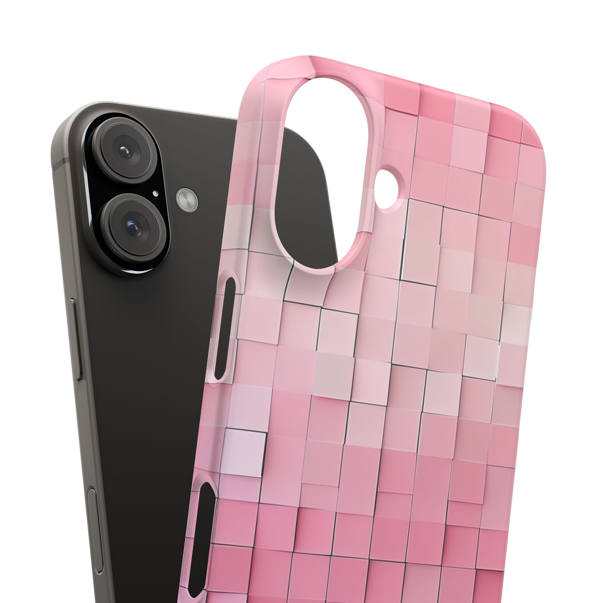 Gradient Pink Mosaic iPhone 16 - Slim Phone Case