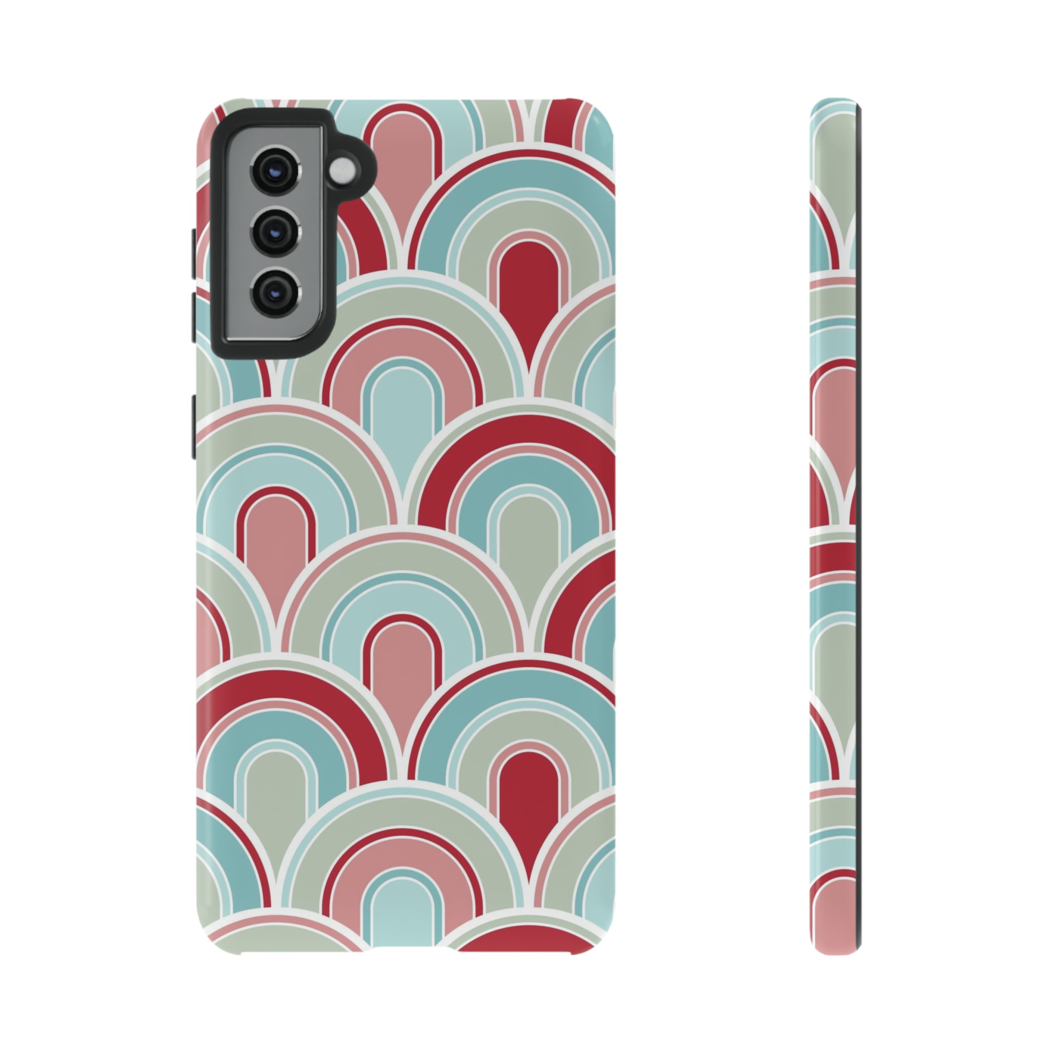 Light Blue Retro - Tough Phone Case