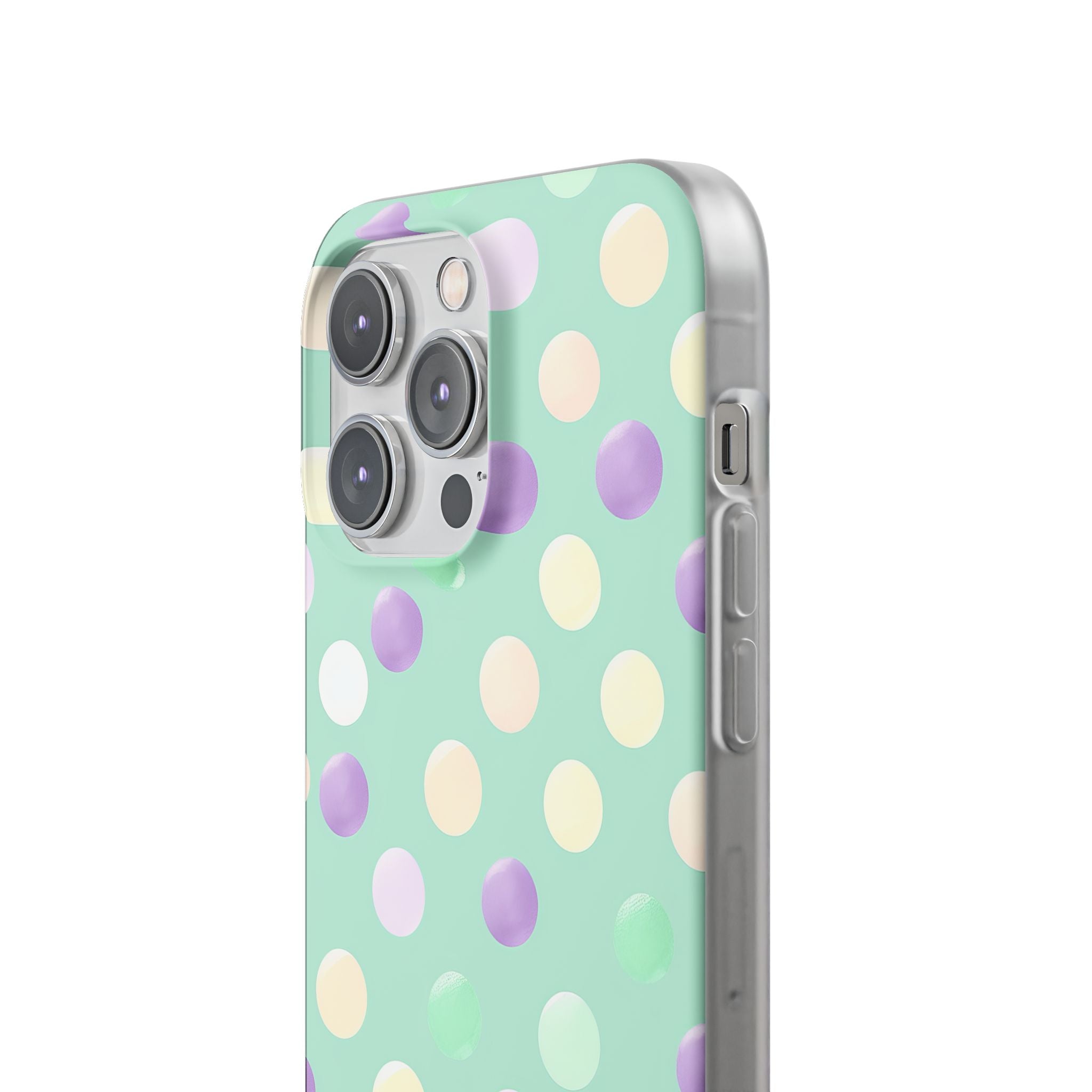 Pastel Polka Dots - Flexi iPhone 14 Phone Case