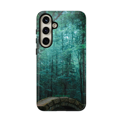 Mystical Forest with Stone Bridge - Protective Phone Case