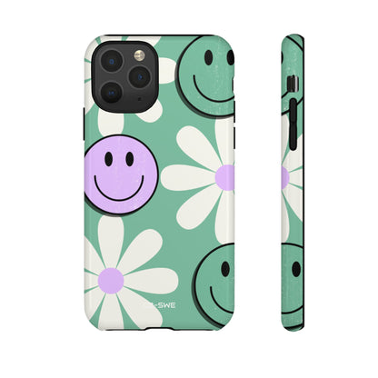 Playful Retro Blooms - iPhone Case