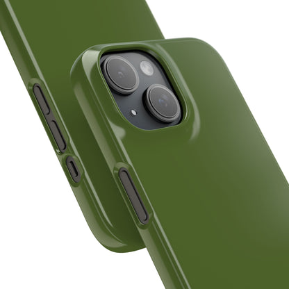 Dark Olive Green iPhone 15 - Slim Phone Case