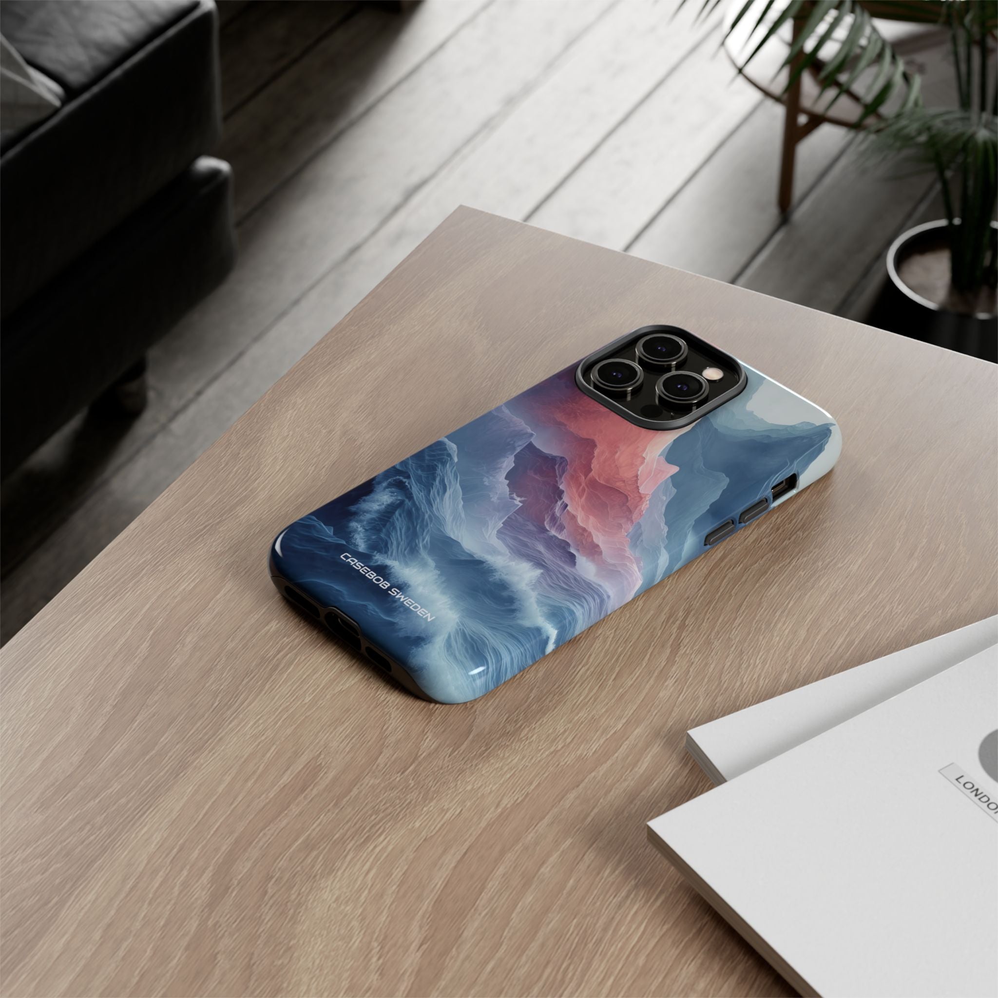 Mountain Wave Serenity - Tough iPhone 14 Phone Case