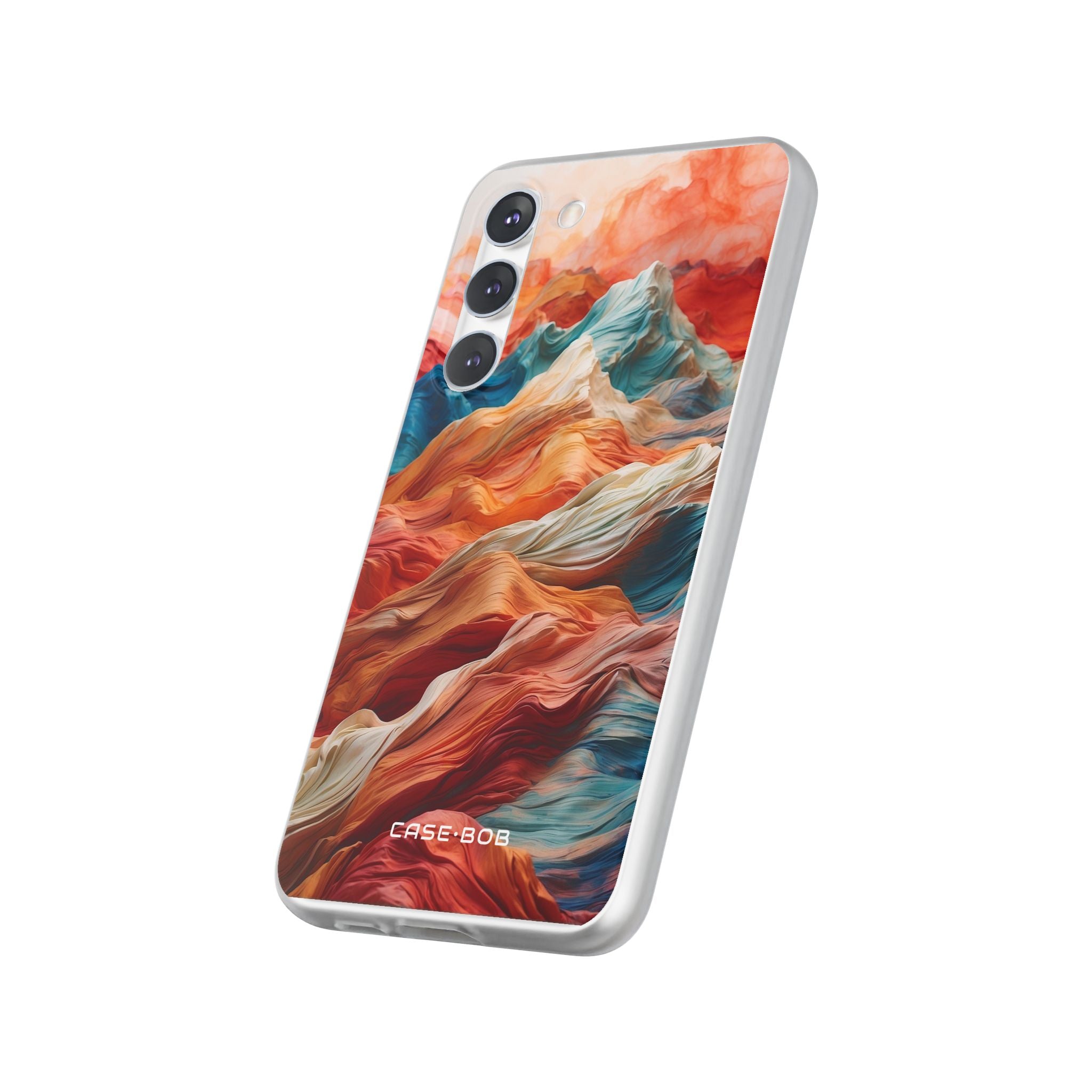 Fabric Peaks Cream Samsung S23 Plus Case - Soft
