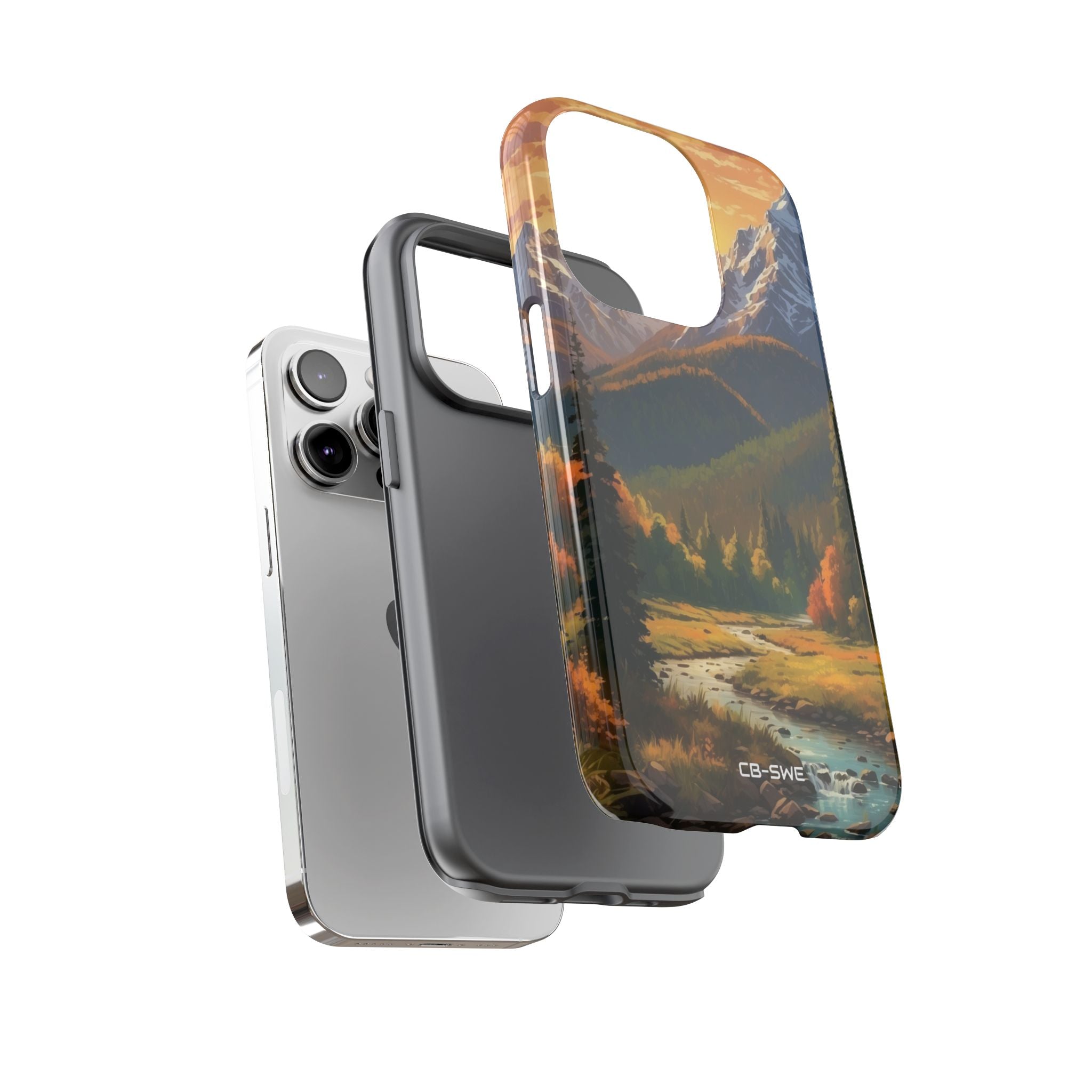 Mountain Reflections Glimmer - iPhone Case