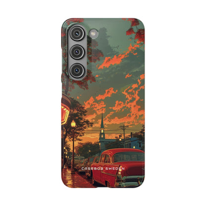 Mid-Century Nostalgia Streetscape Samsung S23 - Slim Phone Case