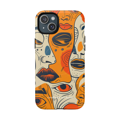 Gradient Face Mosaic iPhone 15 | Tough+ Phone Case