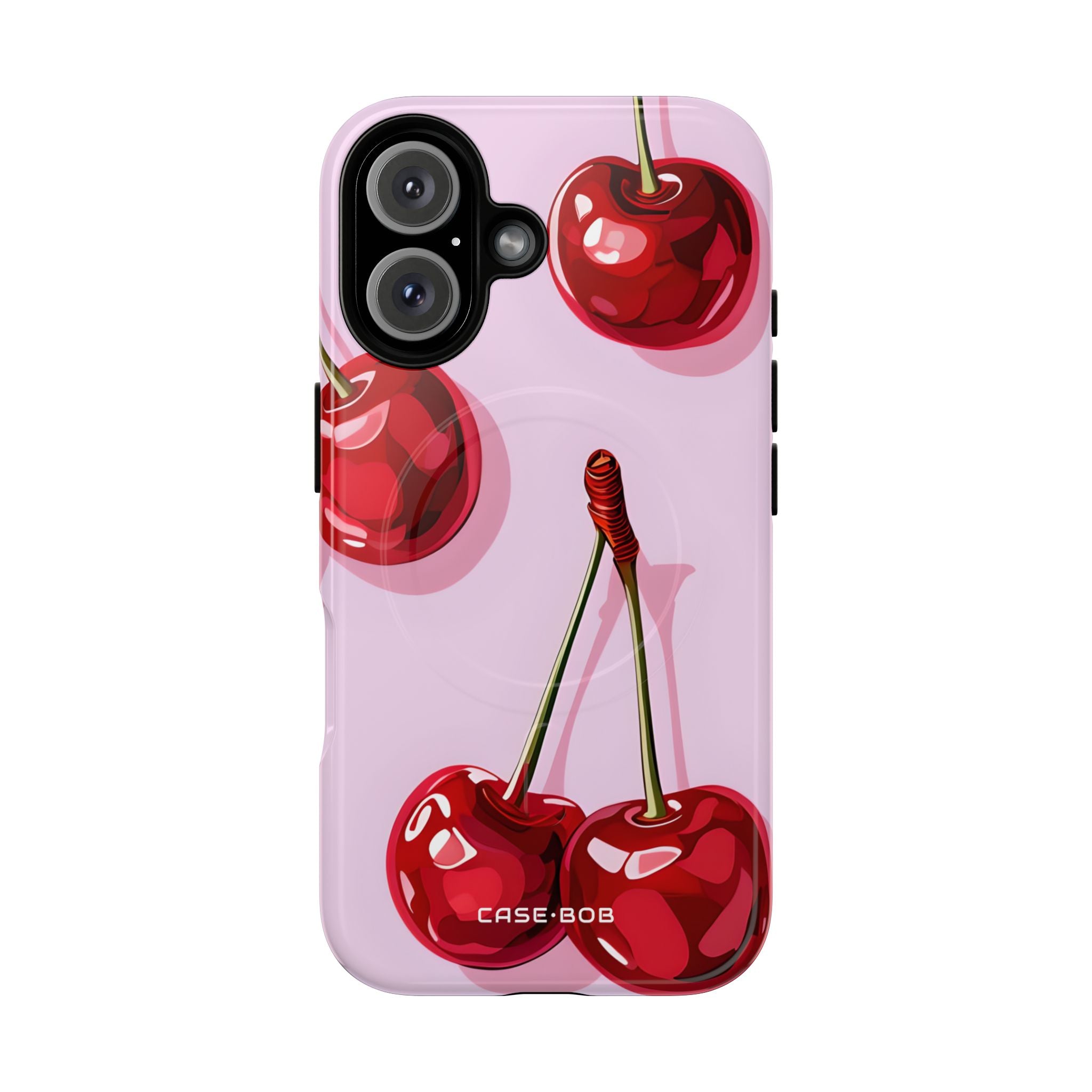 Glossy Cherry Burst iPhone 16 Case - Tough+