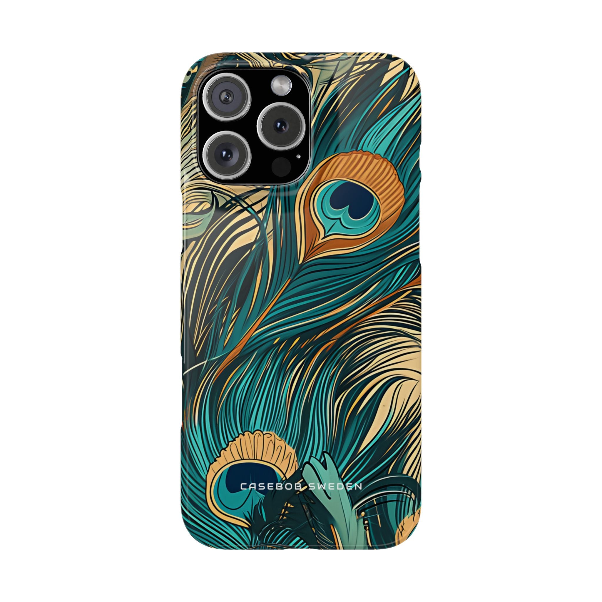 Art Nouveau Peacock Elegance iPhone 16 - Slim Phone Case