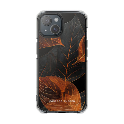 Autumn Leaf Elegance iPhone 15 - Clear Impact Phone Case