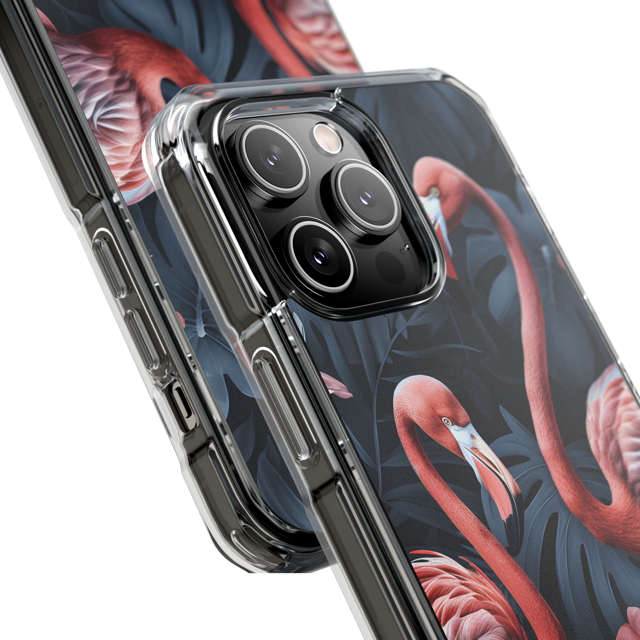 Flamingos Embrace Nature iPhone Case - Impact