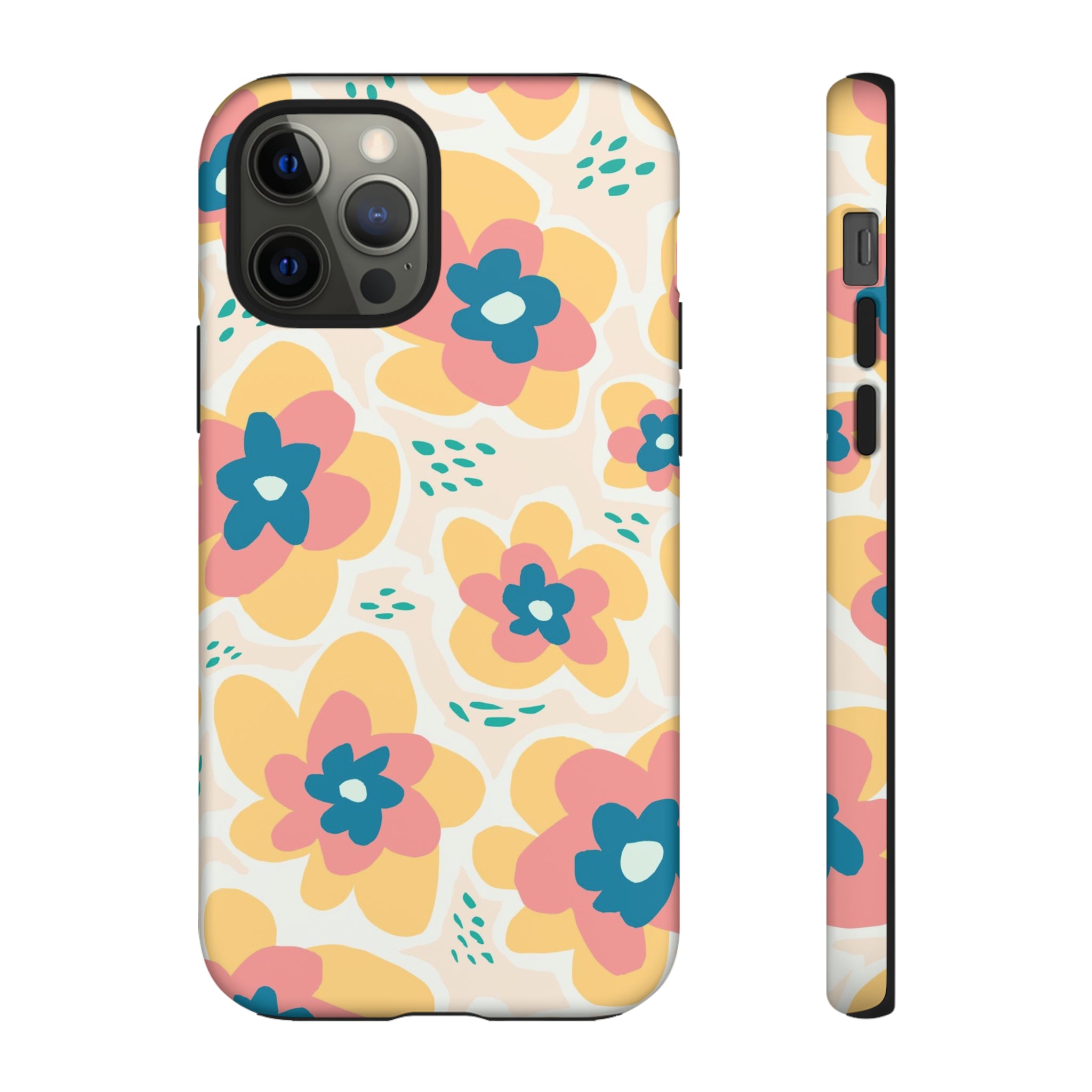 Yellow Happy Flower - Protective Phone Case